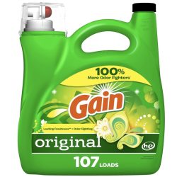 Gain + Aroma Boost Laundry Detergent Liquid, Original Scent, 107 Loads